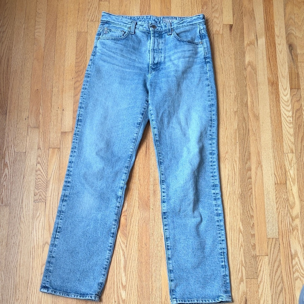 AG Alexxis Straight Leg Classic Blue Denim Jeans - Picture 2 of 5